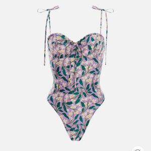 AGUA BENDITA Ebanos Dos Gardenias One-Piece In Lilac swimsuit one piece medium